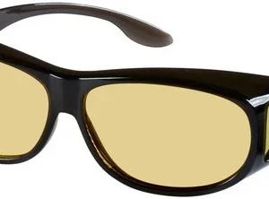 Remaldi Night Driving Over Glasses Yellow Anti Glare UV400 Black Fit Over