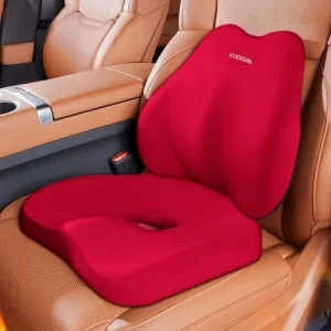 Memory Foam Car Seat Cushion and Lumbar Support Pillow for Car Or Office