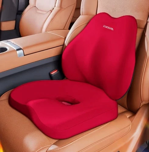 Memory Foam Car Seat Cushion and Lumbar Support Pillow for Car Or Office